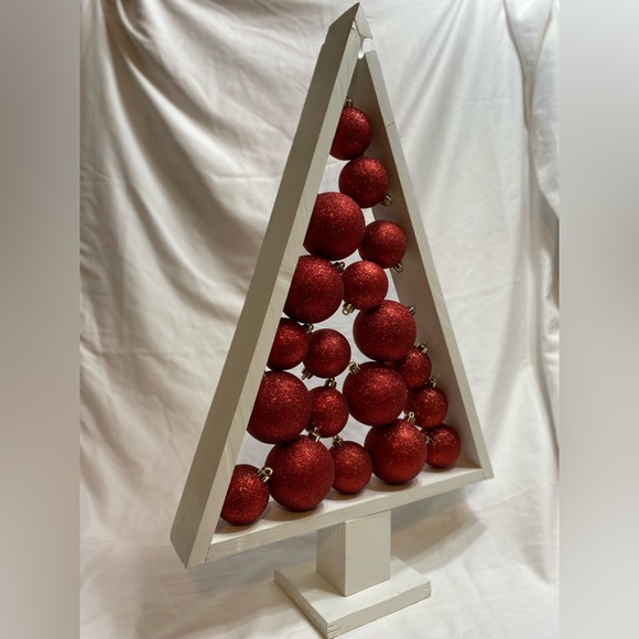 COPY - Handmade rustic Christmas Tree with festive ornaments. - Picture 2 of 2